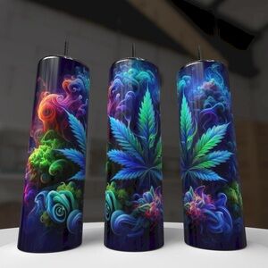 Colorful Leaf Design Tumblers